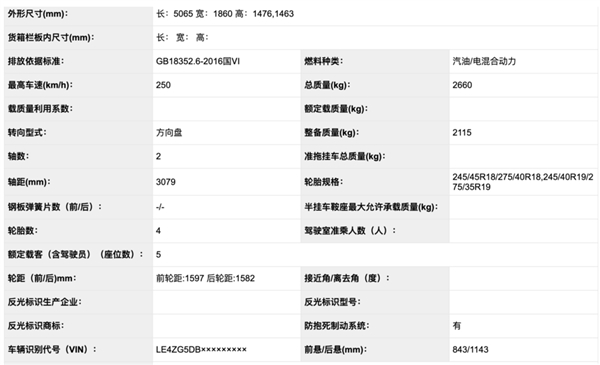 百公里2.1个油！北京奔驰E 300el申报图曝光：续航亮了