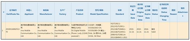 vivo X30疑似通过3C认证 首发Exynos 980+支持双模5G