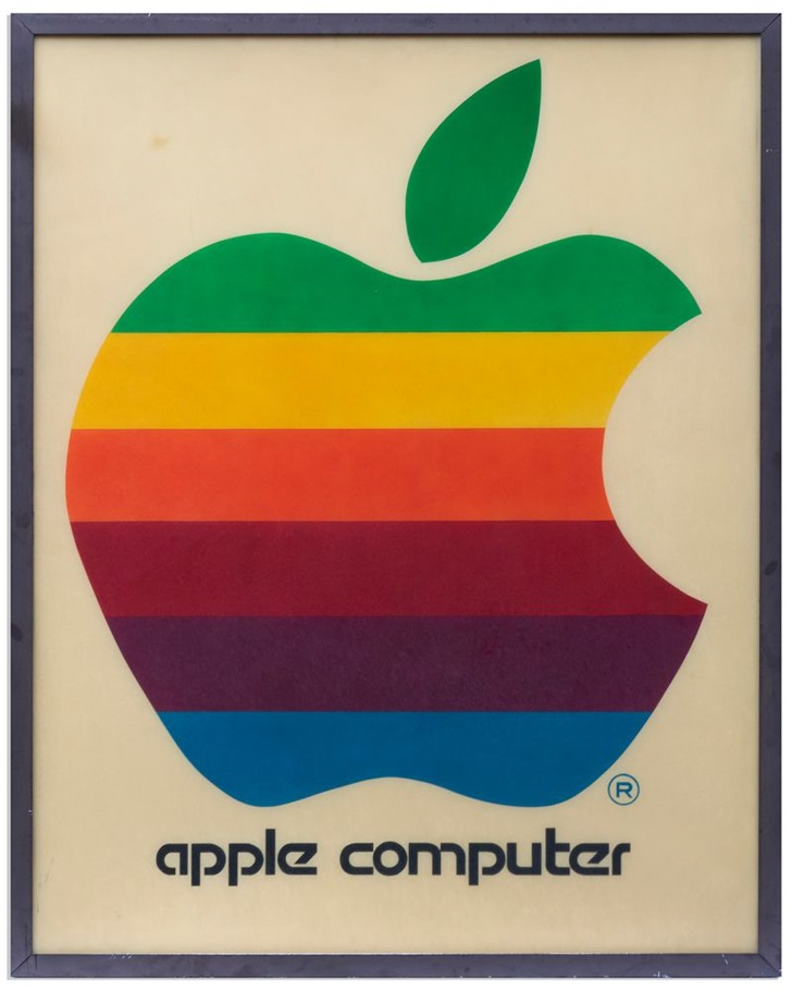 1978年彩虹苹果Logo广告牌将被拍卖：20000美元起拍