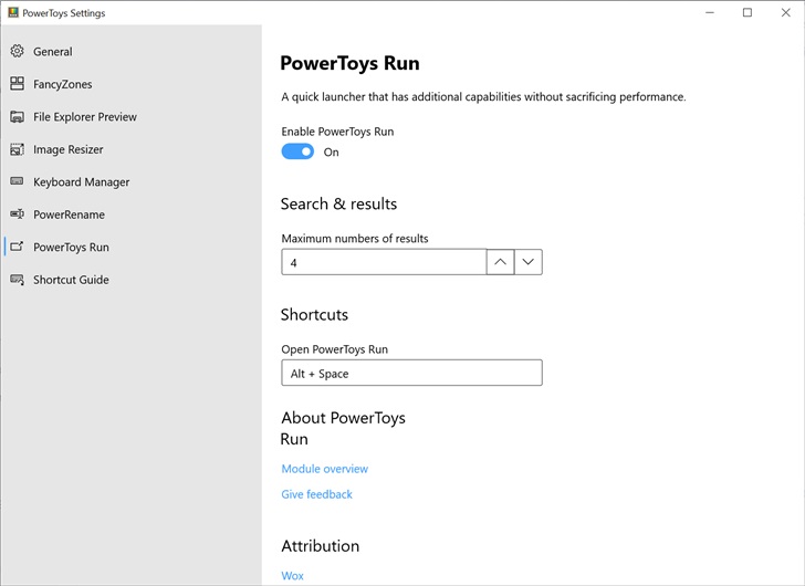 微软免费工具集PowerToys更新：新增键盘管理器和PowerToys Run