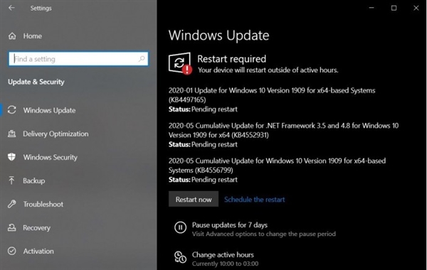 微软发布Windows 10 v1903/1909重要安全更新：强制安装