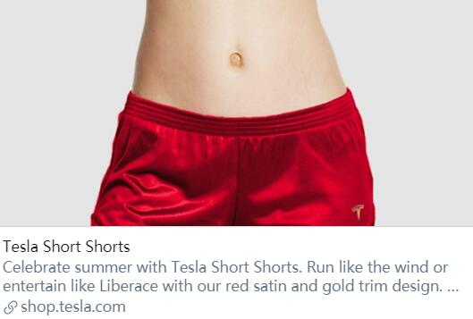 马斯克：特斯拉已开始售卖限量版做空短裤 对空头开玩笑