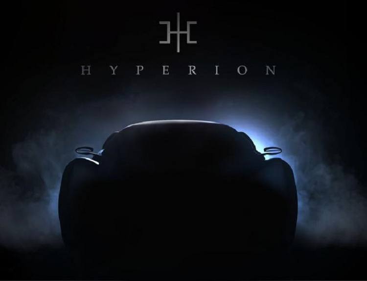 HYPERION对外发布旗下首款氢燃料电池跑车预告图 8月亮相