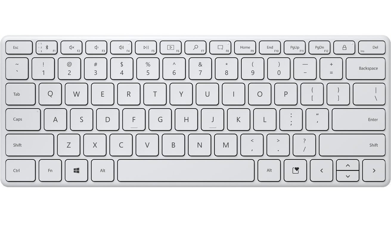 微软即将推出无线键盘曝光：配备独立数字键盘、专用蓝牙键