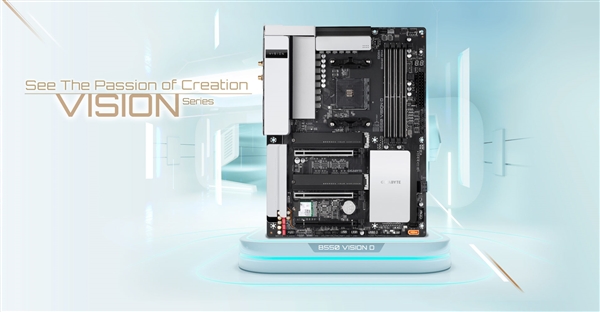 技嘉旗下新款B550 VISION D成为全球第一款通过Intel雷电3认证的主板